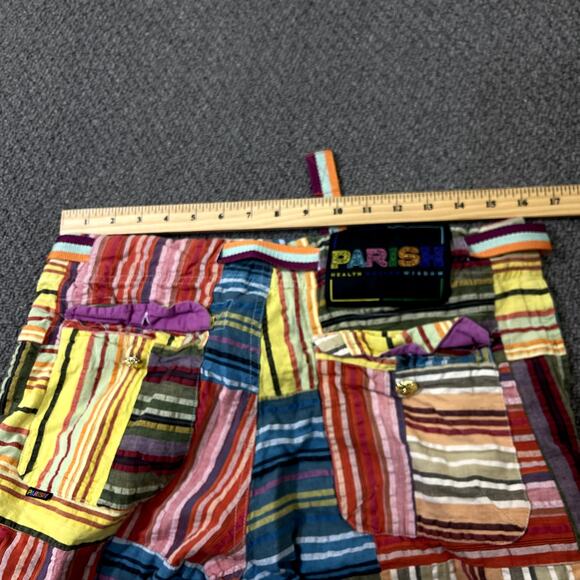 Parish Health Wealth And Wisdom Shorts Mens Size 36 Multi Colored Hip Hop - Picture 9 of 11